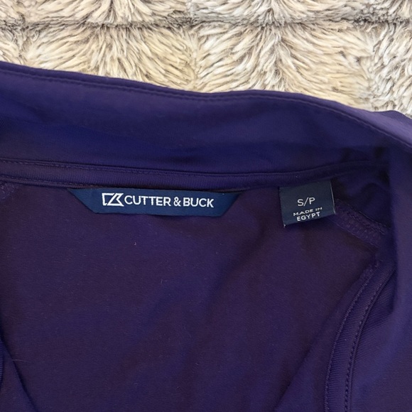 Cutter & Buck Adapt Recycled Half Zip Pullover size small college purple - Picture 7 of 9